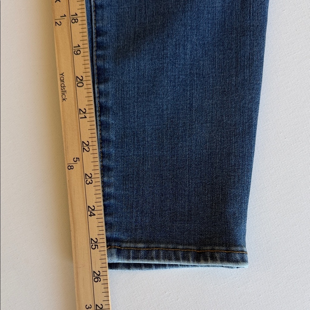 Time and Tru Curvy High Rise Skinny Jeans Dark Wash Stretch Size 16P - Picture 8 of 10
